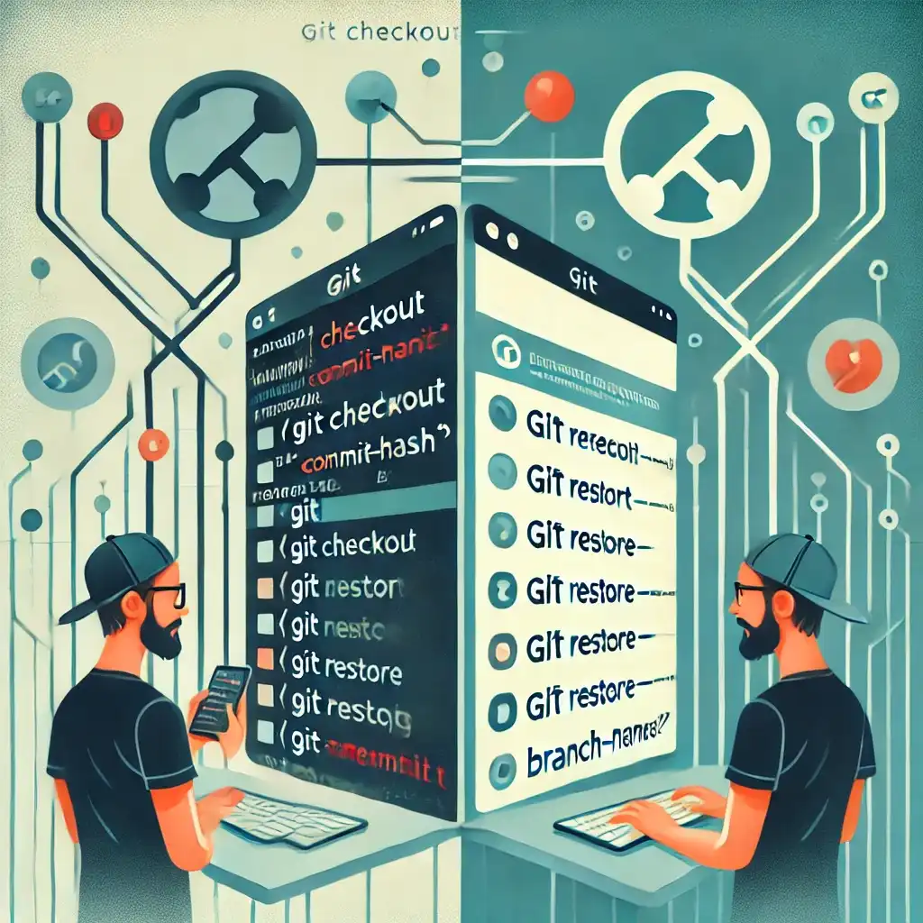Git checkout and restore commands